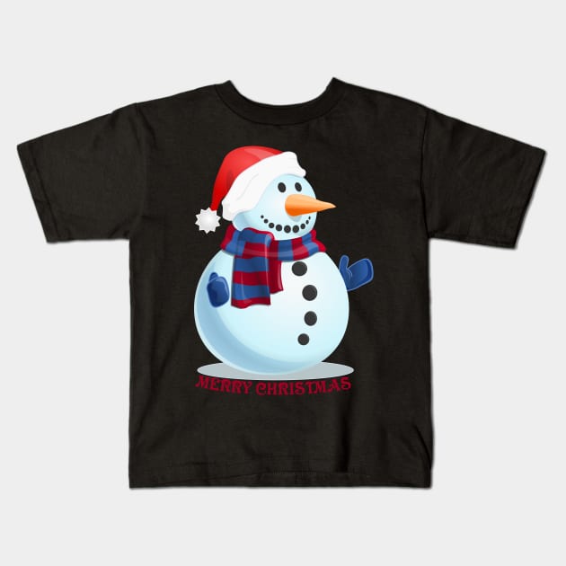 Frosty Christmas - Stay warm Kids T-Shirt by All About Nerds